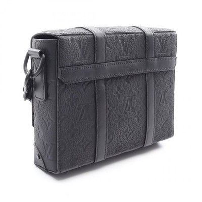 Louis Vuitton Trunk Messenger Bag PM Black Leather for sale online