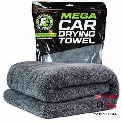 Mega Car Drying Towel - Holds Up to 9 lbs, No Streaks, Scratches, or Pack of 1