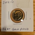 2014-D Roosevelt Dime 24kt Gold Plated Uncirculated Denver Mint