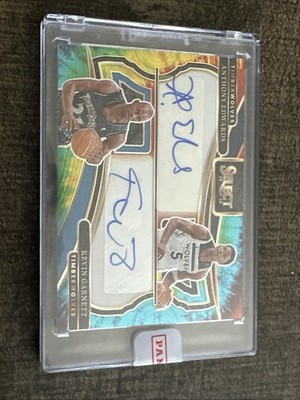 2024-25 Panini Select Anthony Edwards/Kevin Garnett Dual Auto Tie
