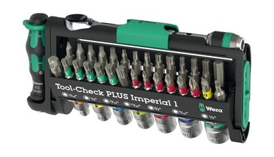 Wera 5049060001-39-Piece Tool Set, 19cm, Blend Material, 1/4 Drive System, Br...