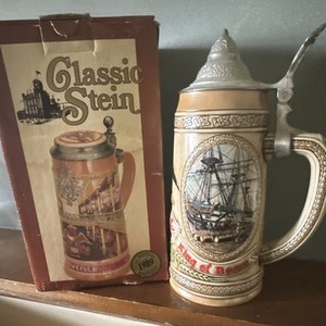 Budweiser Classic Limited Edition 1989 G Series Lidded Stein Breweriana