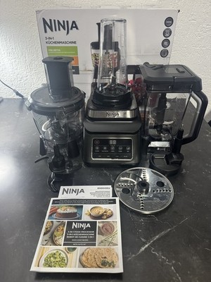 Ninja 3-in-1 1200W Küchenmaschine - Schwarz/Silber, 2,1L
