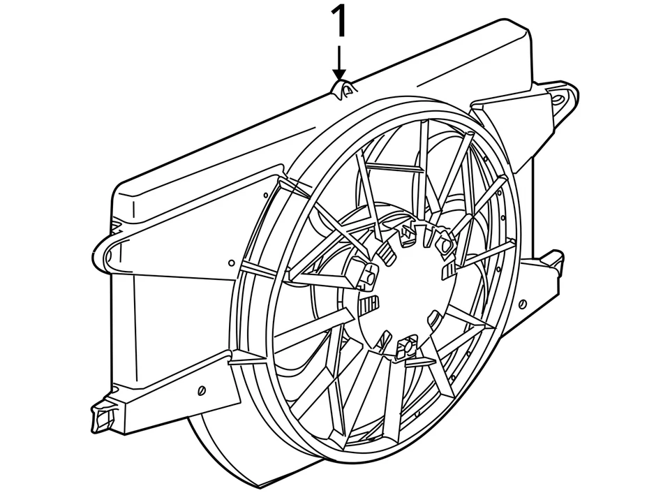 Conjunto motor ventilador radiador izquierdo Saturn Vue 2002-2003 NSP49 Foto 4 de 4