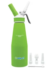 Whip! 1/2 Liter (1 Pint) Aluminum Dispenser Green