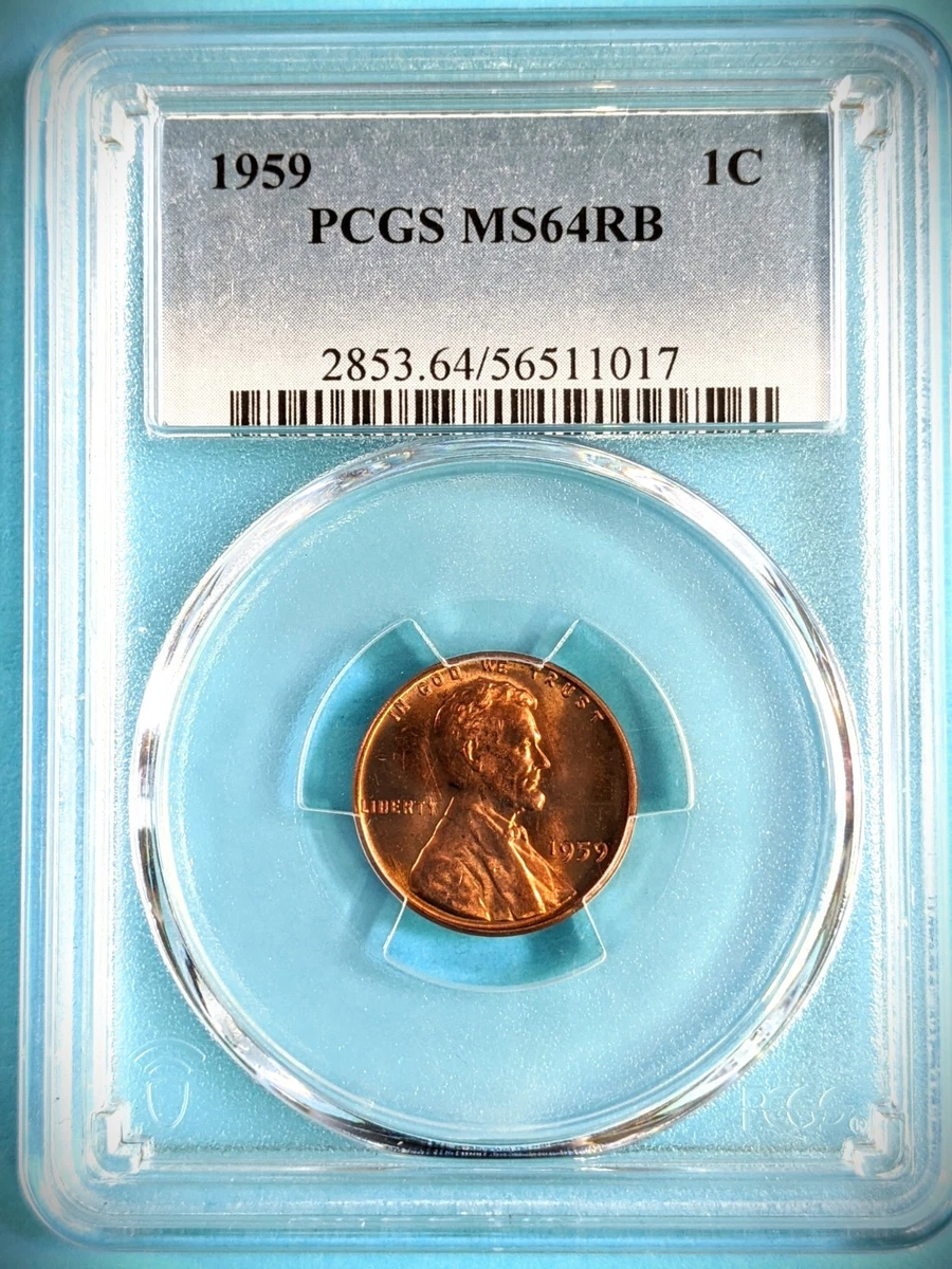 【TKs様ご依頼】PCGS MS64RB 1959 ナイジェリア 1ペ 1D Rare USA 1853 PCGS MS 64 RB Braided Hair Large Cent Error- Mis