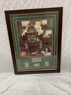 Norman Rockwell Beating The Deadline Stamp Collection