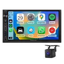 Apple CarPlay 7" Double 2Din Car Stereo Radio Android Auto Touch Screen  Camera