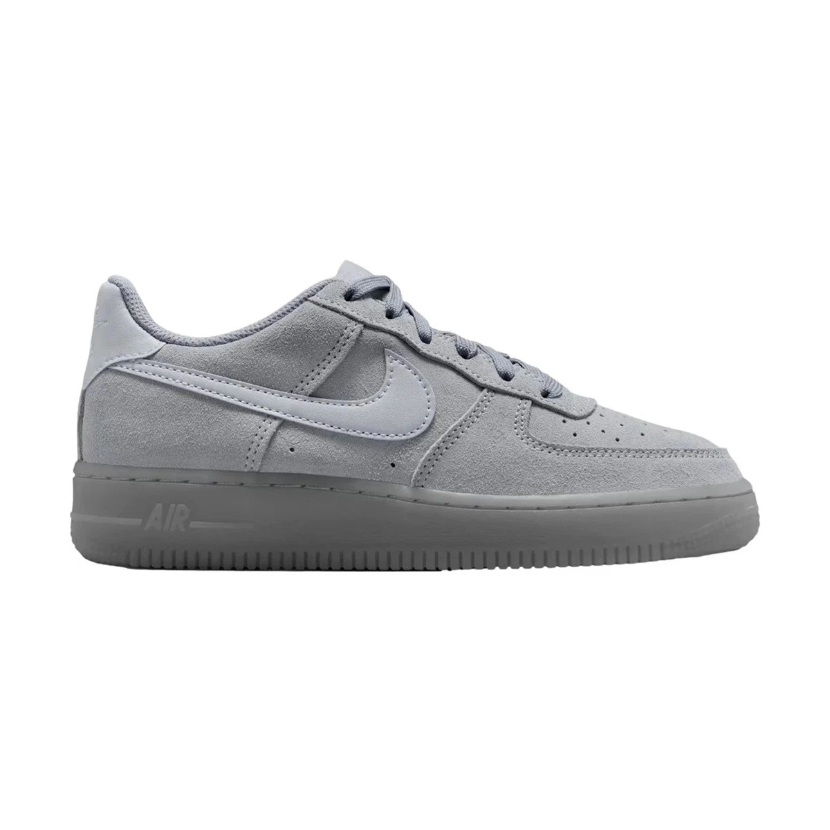 Big Kid's Nike Air Force 1 LV8 Wolf Grey/Wolf Grey-Black (BQ5485
