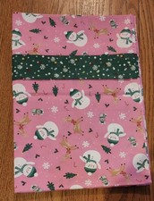 Pillowcase Christmas Snowmen Cotton 20x30