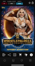 DIGITAL TOPPS WWE SLAM Tiffany Stratton WRESTLEPALOOZA 25 BLUE RARE Read