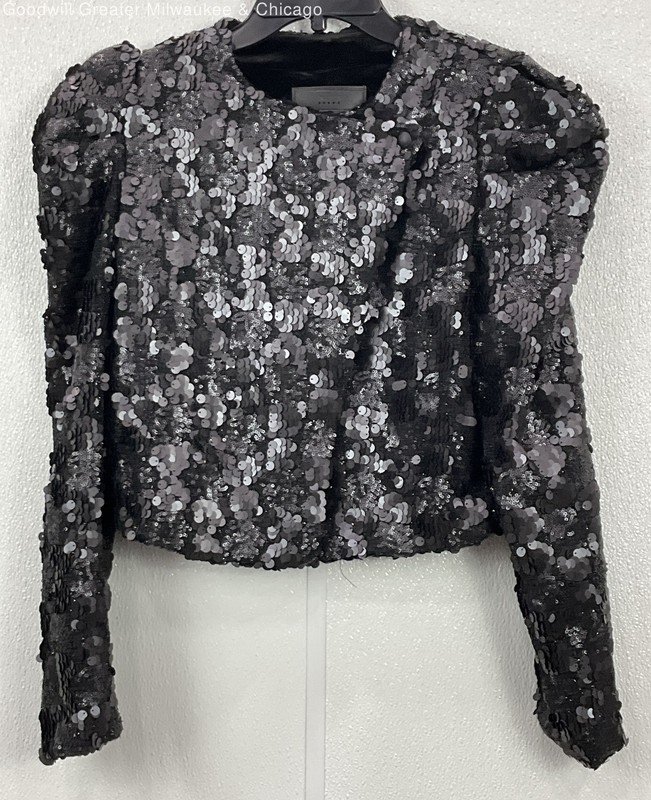 NWT BlankNYC Women's Black Sequin Blazer Size Small