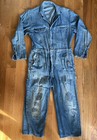 Vintage 1940’s / 1950’s Denim Coveralls Distressed And Mended