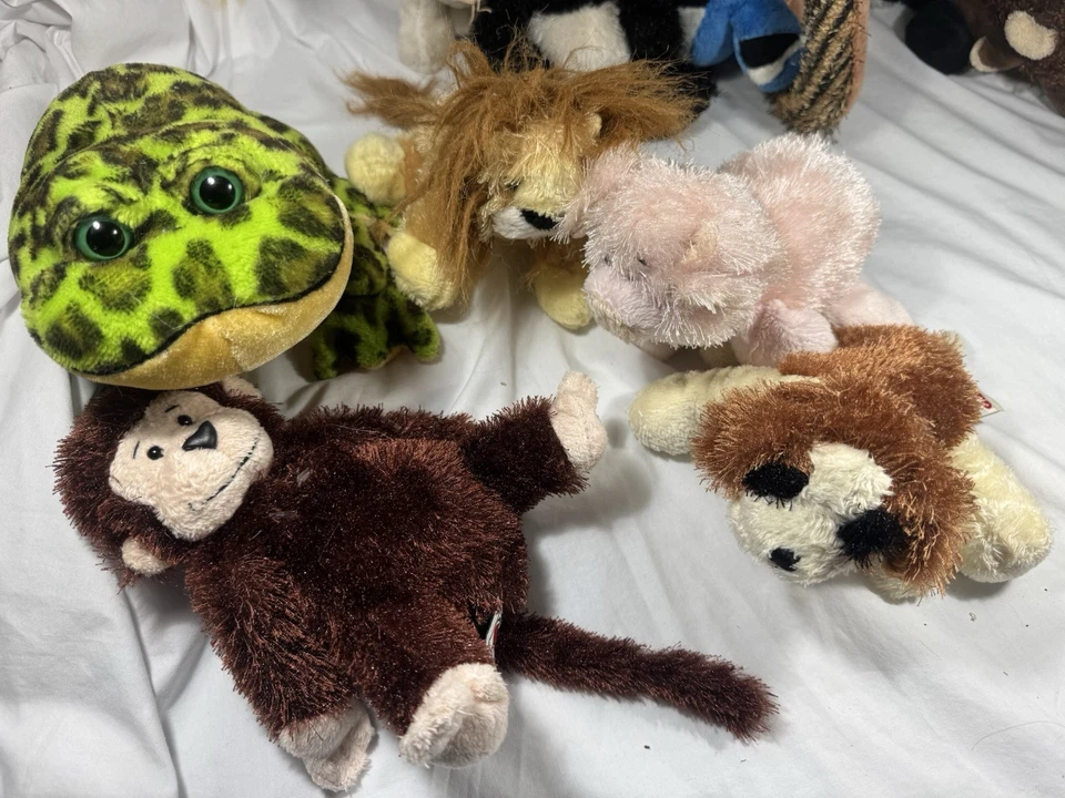 Webkinz Plush Lot of 35 + 1 Jacket No Codes Dogs Cats Frog Lion Seal Parrot More - Image 3 of 4