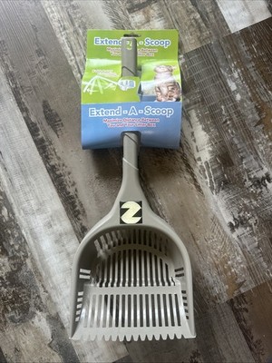 Extend-A-Scoop Litter Scoop Fold Away Handle Extension Scoop NOS