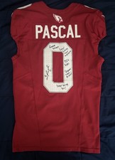Arizona Cardinals Zach Pascal Game Used Worn Jersey 12/24/23 LOA Signed + Match