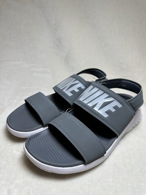 New Nike Women's Tanjun Sandals Shoes Adjustable Strap in Cool Grey Size 9 US