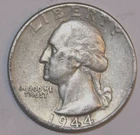 1944-P Washington Silver Quarter - Fine/VF - #0992EA
