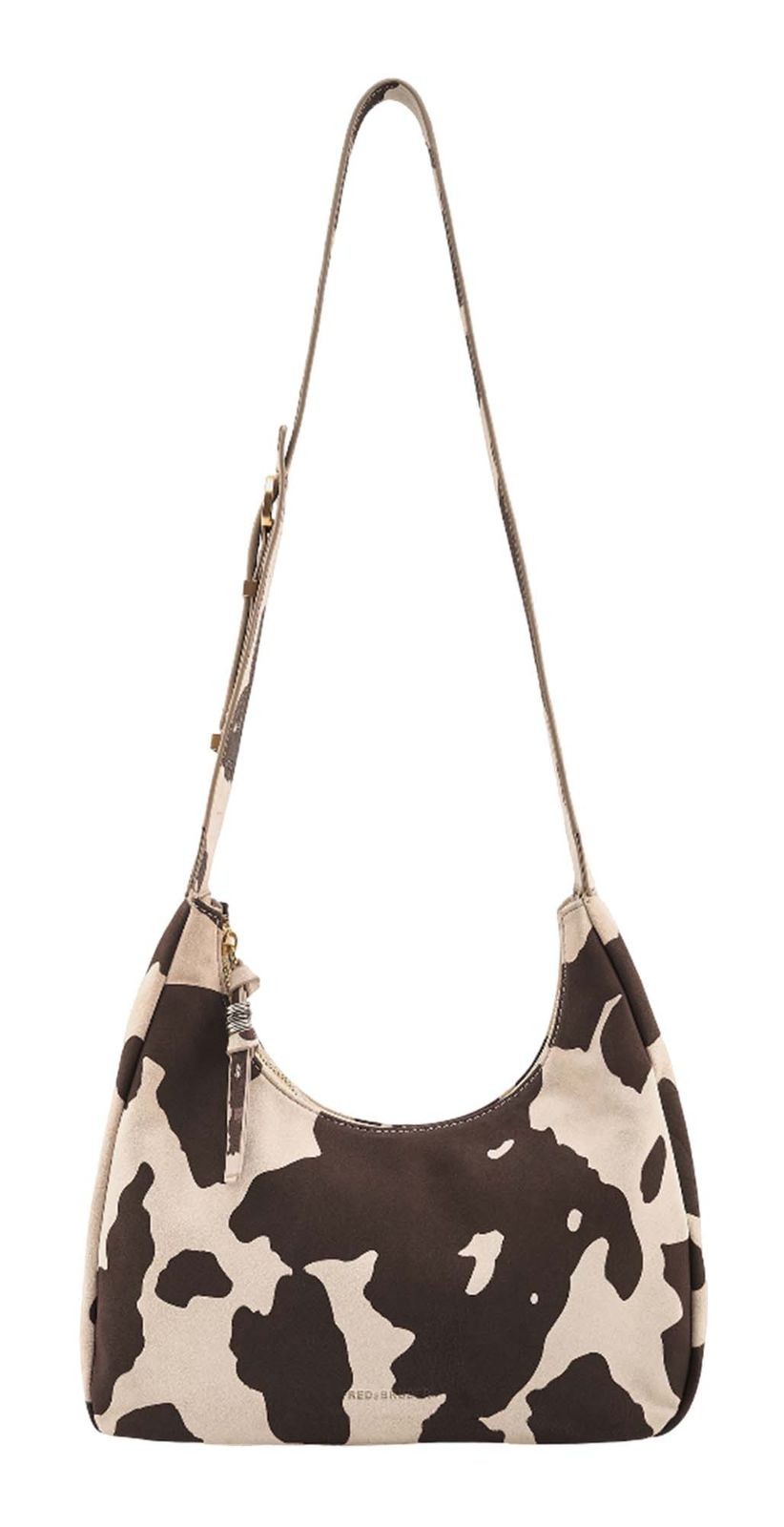 FREDsBRUDER cross body bag Velvet Wild Midi Hobo Cow Pattern