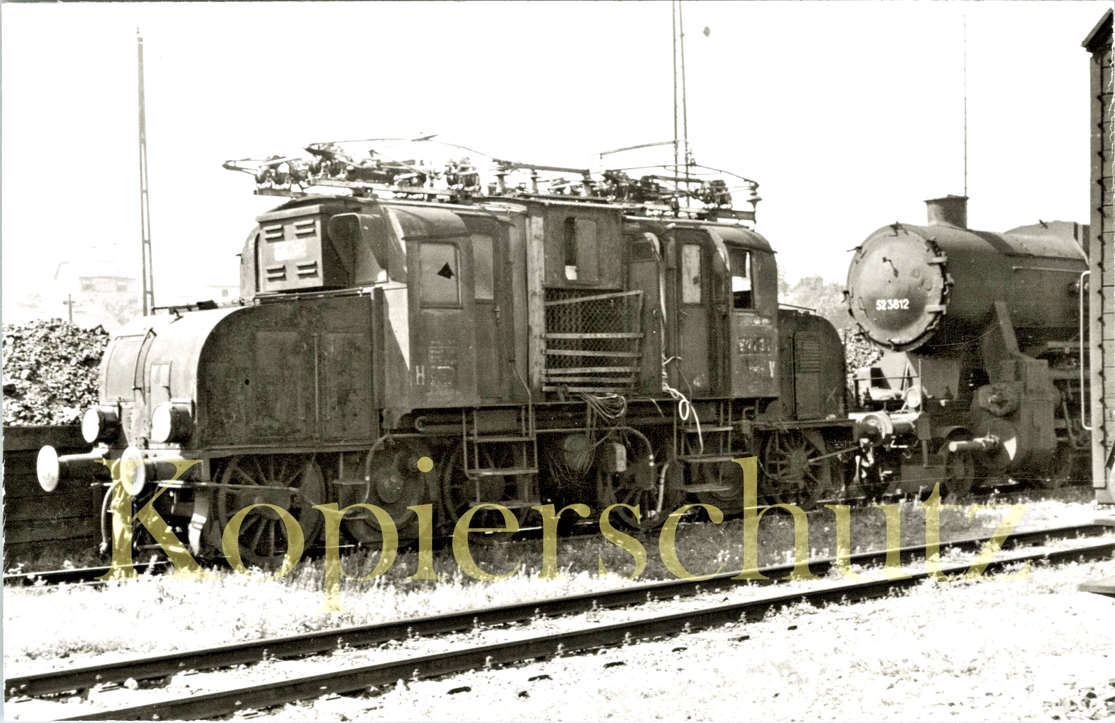 Foto - BBÖ E71 31 in Villach am 10.7.1952 - Bild 1 von 1