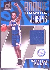 2017-18 Donruss #RJ-MZ1 Markelle Fultz Rookie Jerseys NBA Basketball