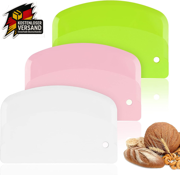 Teigschneider Set Aus Edelstahl Kunststoff FüR Kuchen Pizza Brot KüChenbedarf-image