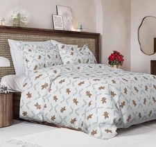 Christmas Duvet California King 104x98 01 - Gingerbread Cookie No Comforter 