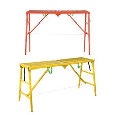 Adjust Height Work Platform Portable Foldable Scaffolding Ladder Non-Slip 
