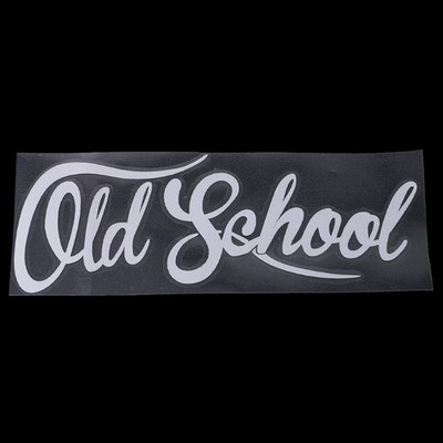 OLD SCHOOL English Letters Sticker Car Engine Hood Decals Auto Styling Decor