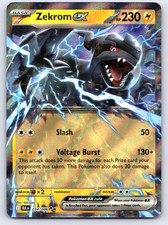 Zekrom ex 034/086 Holo Double Rare Black Bolt Pokemon Lightly Played