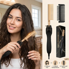 Hair Straightener Comb Pro Electric Beard Straightening Comb Heat Hot Comb Press