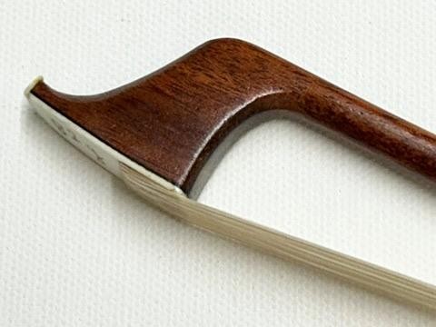 Old Antique 4/4 Cello Bow, Silver Mounted, Pernambuco, Stamped Germany