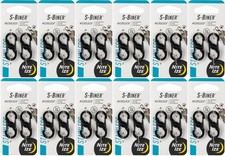 Nite Ize 2-Pack S-Biner MicroLock Stainless Steel Carabiner - Black 12-Pack 