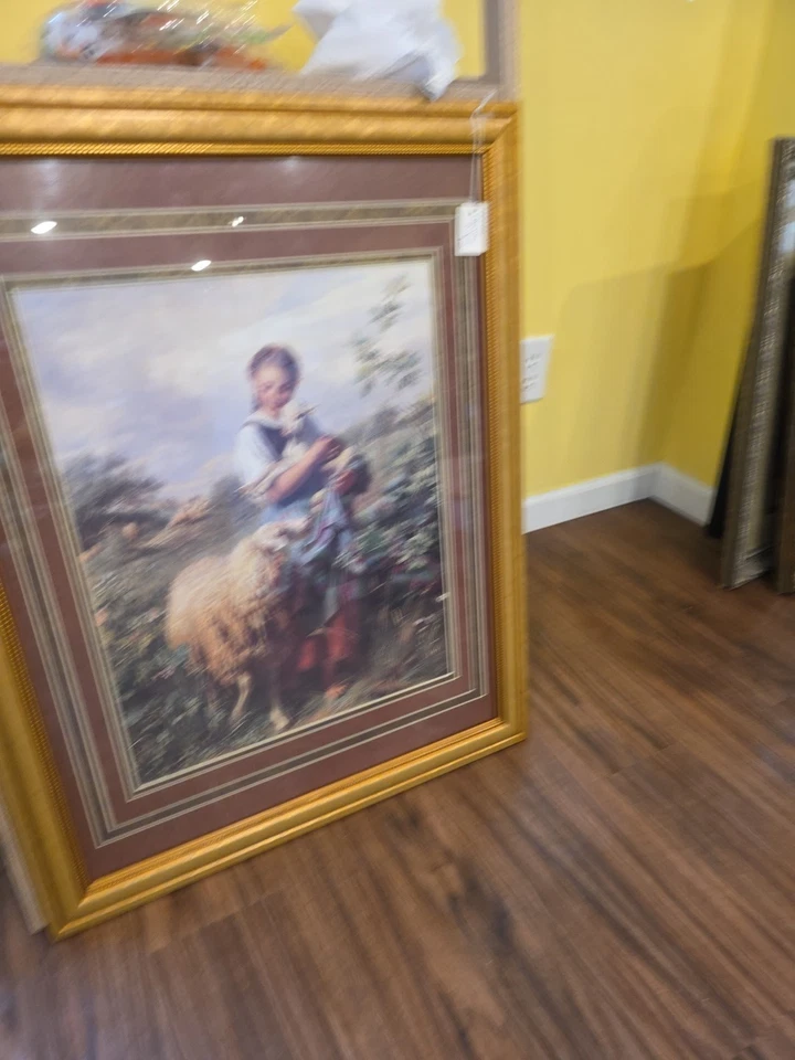 Impresión de La Pastora de Johann Baptist Hofner (13,25"x 10" enmarcado)  Foto 3 de 4