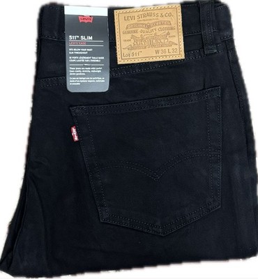 Levis 511 Slim Fit Jeans Herren Denim Jeans Stretch Zip Fly Neu W30-W40 L30,32