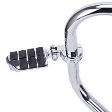 1-1/4" Chrome Highway Engine Guard Crash Bar Foot Pegs Pedals For Harley Touring
