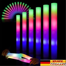 100 St&uuml;ck LED Leuchtst&auml;be Blinkst&auml;be Schaumstoff Lichtst&auml;be Glow  Foam Sticks DE