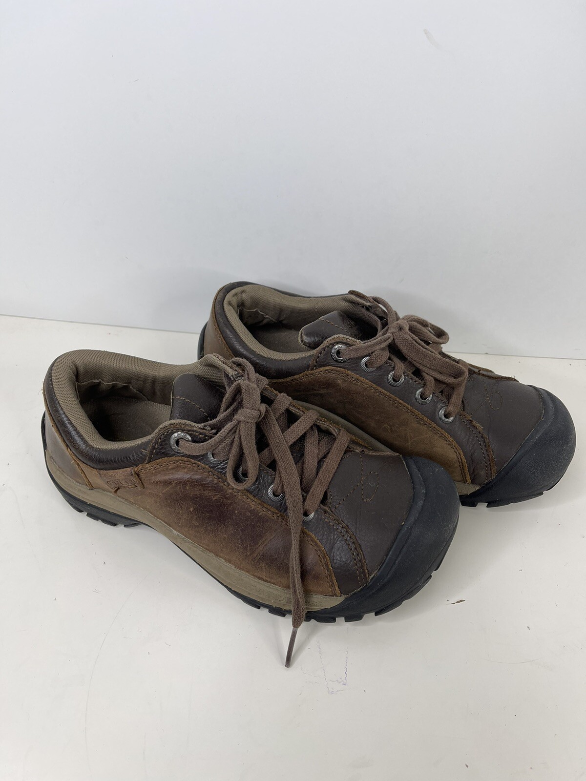 Sneakers da trekking Keen Briggs marroni in pelle scarpe da donna taglia 7