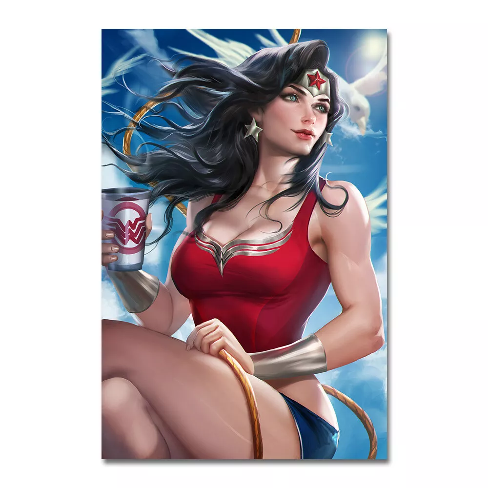 Wonder Woman Superhero Caricature