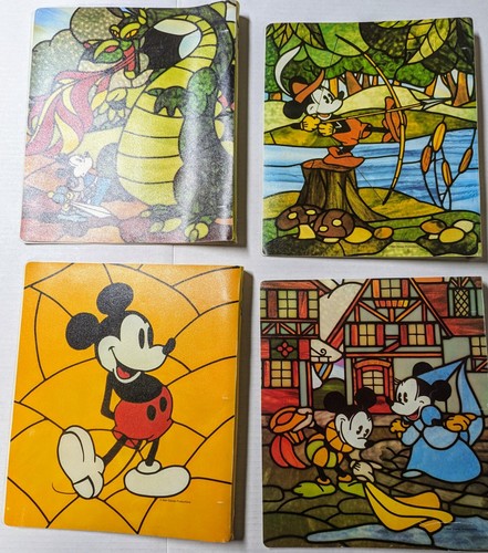 Mickey & Minnie Mouse Portfolio Ordner Walt Disney Company Vintage 4er Set - Bild 2 von 4