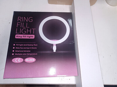 Rovtop 10'' Ring Fill Light for Live Streaming Tripod (Not Included), LED, Circle