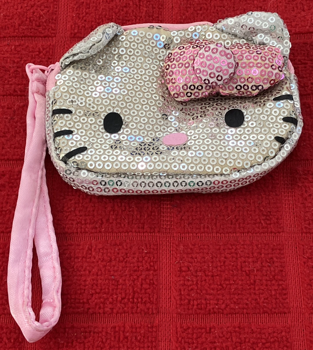 HELLO KITTY SEQUIN WRISTLET COIN PURSE BY SANRIO