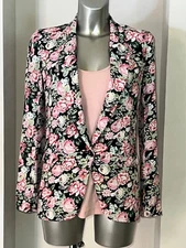 Floral Blazer Suzy Jacket AMERICAN RETRO Size 36 FR Excellent Condition