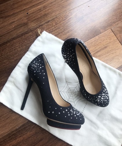 New Charlotte Olympia Crystal Pumps 
