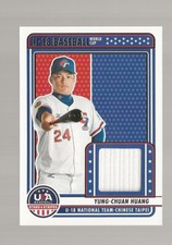 OA6) 2023 Panini USA Stars and Stripes Yung-Chuan Huang Jersey SP RC Rookie