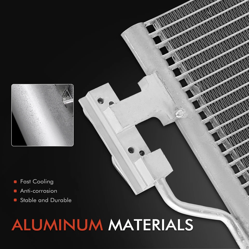 AC Condenser w/ Receiver Drier for BMW 528i 528i xDrive 2012 2013 2014 2015 2016 - Image 2 of 4