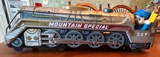 Vintage 1960's Mountain Special #3671 Tin Toy Train Modern Toys Made in Japan