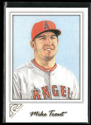 2017 Topps Gallery #1 Mike Trout Canvas
