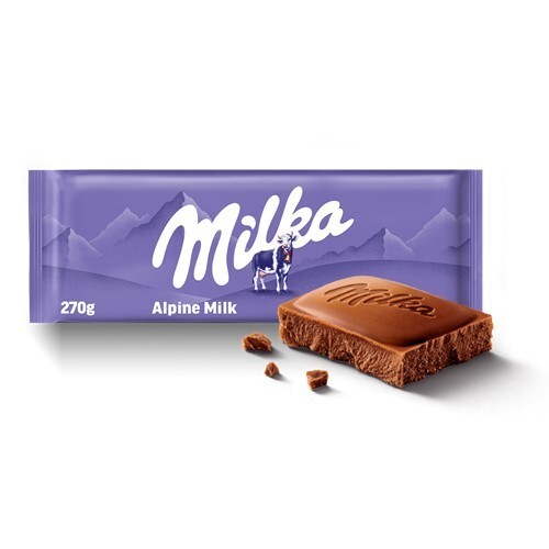 HUGE Milka Alpine Milk Chocolate - Big GIANT Bar XXL - 270g / 9.52