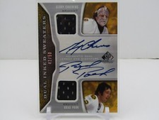 GERRY CHEEVERS/BRAD PARK 2006-07 UD SP GAME USED DUAL PATCH AUTOGRAPH #42/50!!